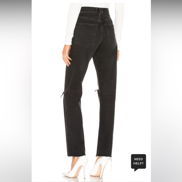 AGOLDE Cherie High Rise Straight in Distortion - Picture 3 of 4